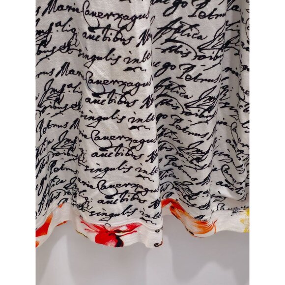 T/O Thomas & Olivia Women's 1XL Zip Up Jacket Handwriting Artsy Art2Wear Boho - Picture 6 of 15